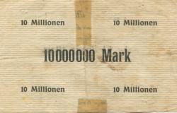 Großhartmannsdorf - Sparkasse - 17.8.1923 - 10 Millionen Mark