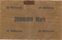 Großhartmannsdorf - Sparkasse - 17.8.1923 - 20 Millionen Mark