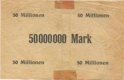 Großhartmannsdorf - Sparkasse - 17.8.1923 - 50 Millionen Mark