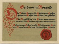 Großrudestedt - Gemeinde - 1.10.1921 - 25 Pfennig