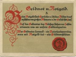 Großrudestedt - Gemeinde - 1.10.1921 - 75 Pfennig
