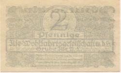 Grube Ilse (heute: Großräschen) - Ilse-Wohlfahrtsgesellschaft mbH - -- - 2 Pfennig