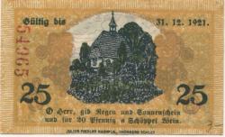 Grünberg (heute: PL-Zielona Gora) - Stadt - - 31.12.1921 - 25 Pfennig