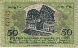 Grünberg (heute: PL-Zielona Gora) - Stadt - - 31.12.1921 - 50 Pfennig