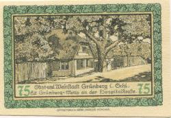 Grünberg (heute: PL-Zielona Gora) - Stadt - - 31.12.1921 - 75 Pfennig