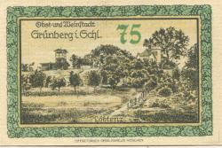 Grünberg (heute: PL-Zielona Gora) - Stadt - - 31.12.1921 - 75 Pfennig