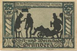 Grünberg (heute: PL-Zielona Gora) - Stadtbank - -- - 25 Pfennig