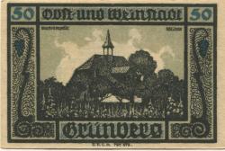 Grünberg (heute: PL-Zielona Gora) - Stadtbank - -- - 50 Pfennig