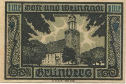 Grünberg (heute: PL-Zielona Gora) - Stadtbank - -- - 1 Mark