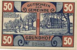 Grundhof - Gemeinde - 1.4.1920 - 31.12.1921 - 50 Pfennig