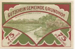 Grundhof - Gemeinde - 1.4.1921 - 31.12.1921 - 75 Pfennig