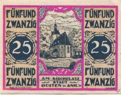 Güsten - Stadt - 1.8.1921 - 25 Pfennig