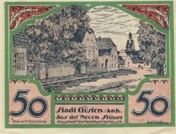 Güsten - Stadt - 1.8.1921 - 50 Pfennig 