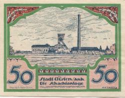 Güsten - Stadt - 1.8.1921 - 50 Pfennig 
