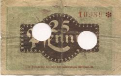 Güstrow - Stadt - 4.12.1918 - 30.6.1919 - 25 Pfennig 