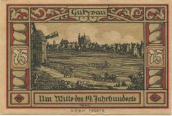 Guhrau (heute: PL-Gora) - Städtische Sparkasse - 1922 - 75 Pfennig