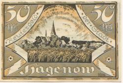 Hagenow - Stadt - - 30.4.1922 - 50 Pfennig 