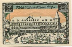 Hahnenklee (heute: Goslar) - Knüppel, Hermann, Hotel Hahnenklee'er Hof - - 1.1.1923 - 125 Pfennig 