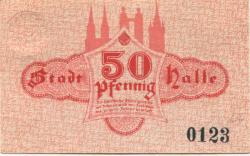 Halle - Stadt - 1.5.1917 - 50 Pfennig