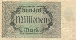 Hamborn (heute: Duisburg) - Thyssen-Hütte, August, Gewerkschaft, Gewerkschaften Friedrich Thyssen, Lohberg, Rhein I - 1.9.1923 - 31.3.1924 - 100 Millionen Mark