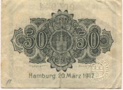 Hamburg - Staat - 20.3.1917 - 31.12.1918 - 50 Pfennig