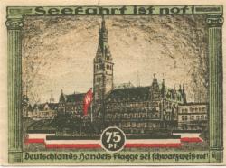 Hamburg - Kultur- und Sportwoche, Finanzausschuss und Geschäftsführung - 12.8.1921/24.8.1921 - 1.10.1921 - 75 Pfennig