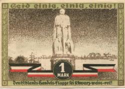 Hamburg - Kultur- und Sportwoche, Finanzausschuss und Geschäftsführung - 12.8.1921/24.8.1921 - 1.10.1921 - 1 Mark
