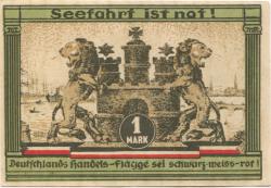 Hamburg - Kultur- und Sportwoche, Finanzausschuss und Geschäftsführung - 12.8.1921/24.8.1921 - 1.10.1921 - 1 Mark
