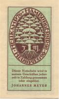 Hamburg - Meyer, Johannes, Kaufhaus, Heussweg 95, Hamburger Str. 98 und Hellkamp 76 - 1.6.1920 - 10 Pfennig