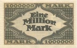 Hamburg - Stinnes, Hugo, Linien - 1.9.1923 - 15.10.1923 - 1 Million Mark