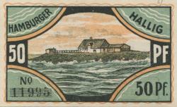 Hamburger Hallig (heute: Reußenköge) - Volquardsen - - 30.9.1921 - 50 Pfennig