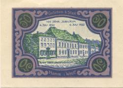 Hamm -Stadt - 18.5.1920 - 50 Pfennig