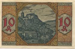 Hammelburg - Stadt - 10.3.1918 - 10 Pfennig