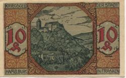 Hammelburg - Stadt - 10.3.1918 - 10 Pfennig