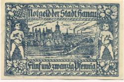 Hanau - Stadt - 12.8.1920 - 25 Pfennig