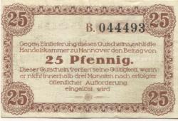 Hannover - Handelskammer - 1.10.1917 - 25 Pfennig