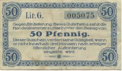 Hannover - Handelskammer - 15.3.1920 - 50 Pfennig