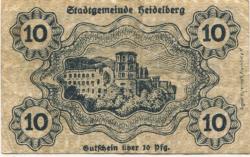 Heidelberg - Stadt - 1.7.1917 - 10 Pfennig