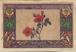 Heidgraben - Gemeinde - - 31.1.1922 - 25 Pfennig