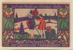 Heidgraben - Gemeinde - - 31.1.1922 - 75 Pfennig