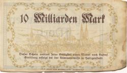 Heiligenstadt - Stadt - 30.10.1923 - 10 Milliarden Mark