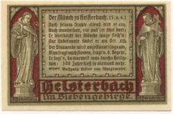 Heisterbach (heute: Königswinter) - Hermanns, Direktor Klostermuseumsverwaltung - 1.11.1921 - 75 Pfennig