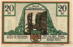Helgoland - Spar- und Leihkasse - Oktober 1919 - 20 Pfennig