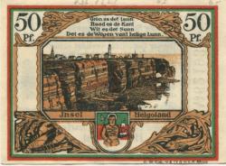Helgoland - Spar- und Leihkasse - Oktober 1919 - 50 Pfennig