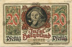 Helgoland - Spar- und Leihkasse - April 1921 - 20 Pfennig