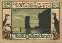 Helgoland - Spar- und Leihkasse - April 1921 - 25 Pfennig