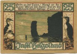 Helgoland - Spar- und Leihkasse - April 1921 - 25 Pfennig