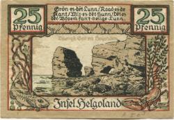 Helgoland - Spar- und Leihkasse - April 1921 - 25 Pfennig