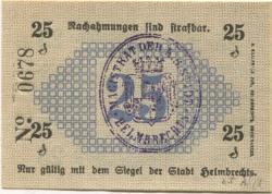 Helmbrechts - Stadt - 10.4.1917 - 25 Pfennig