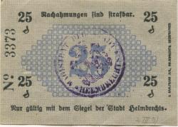Helmbrechts - Stadt - 10.4.1917 - 25 Pfennig